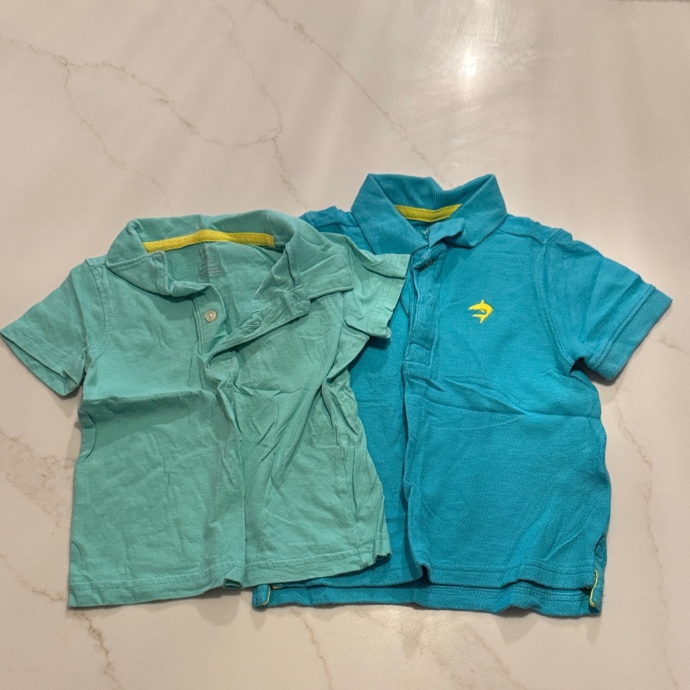 GUC Kids Polo Shirt Set - Blue and Green